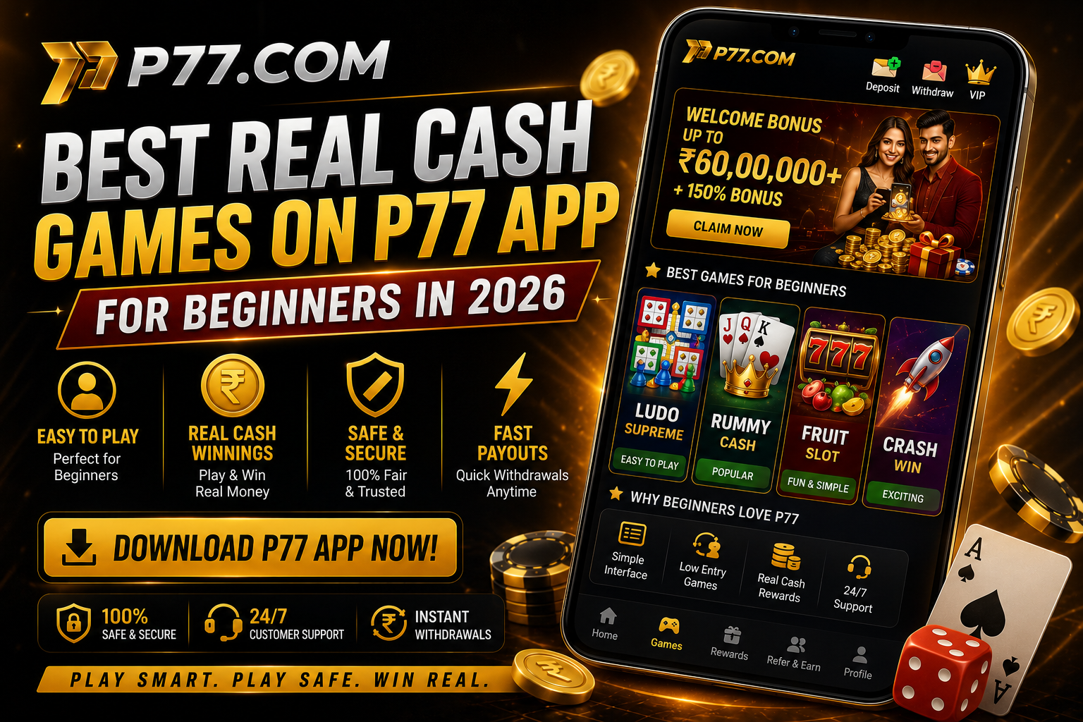 Dragon Tiger vs Baccarat: Which Game Is Better on P77?
